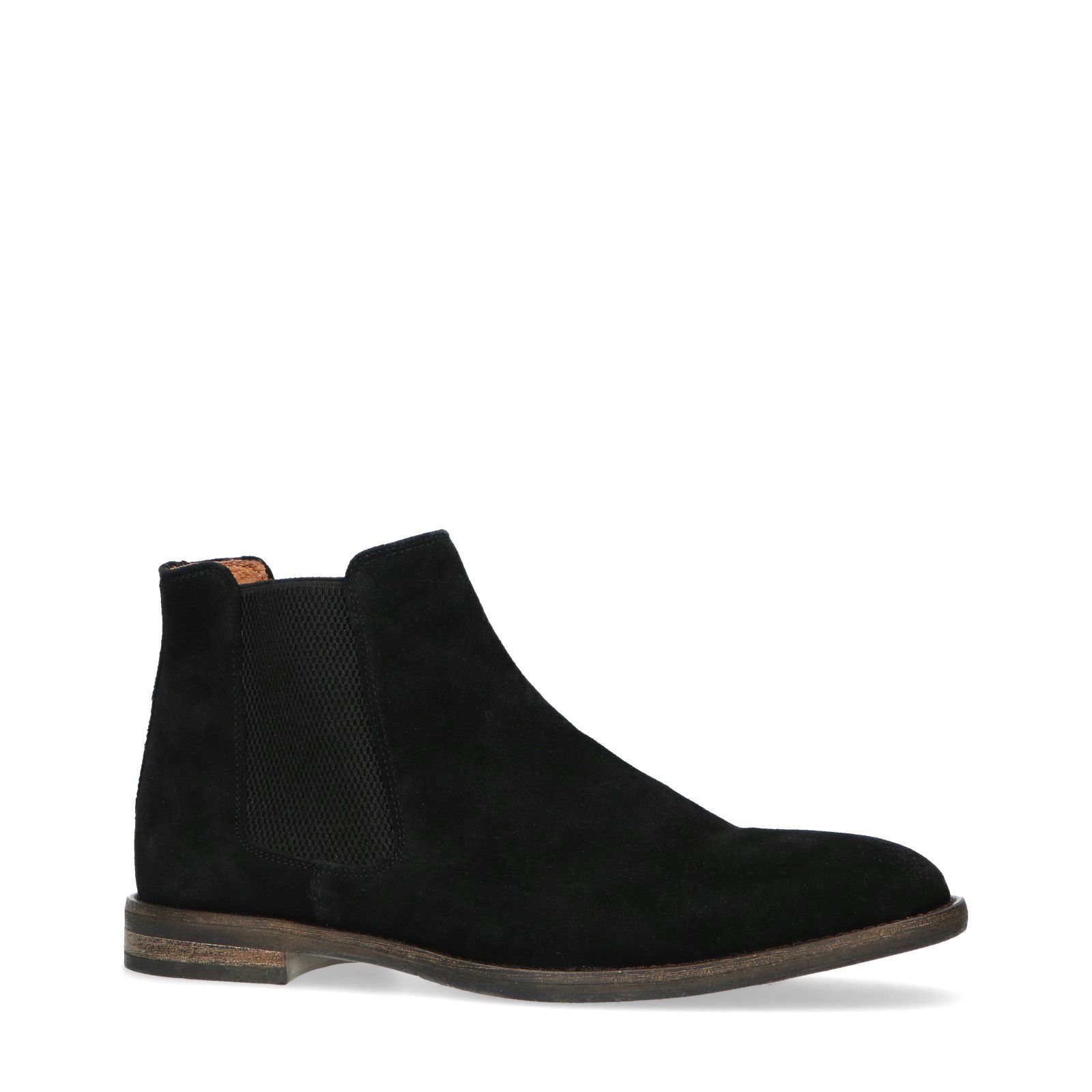 Zwarte suède chelsea boots - Heren | MANFIELD