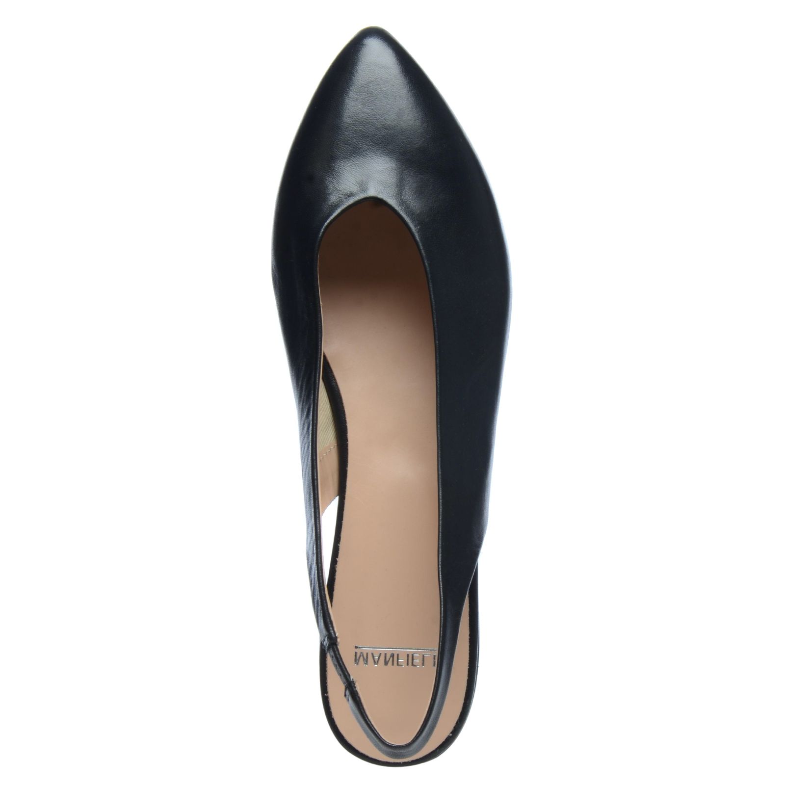 Zwarte loafers met open achterkant - Dames | MANFIELD