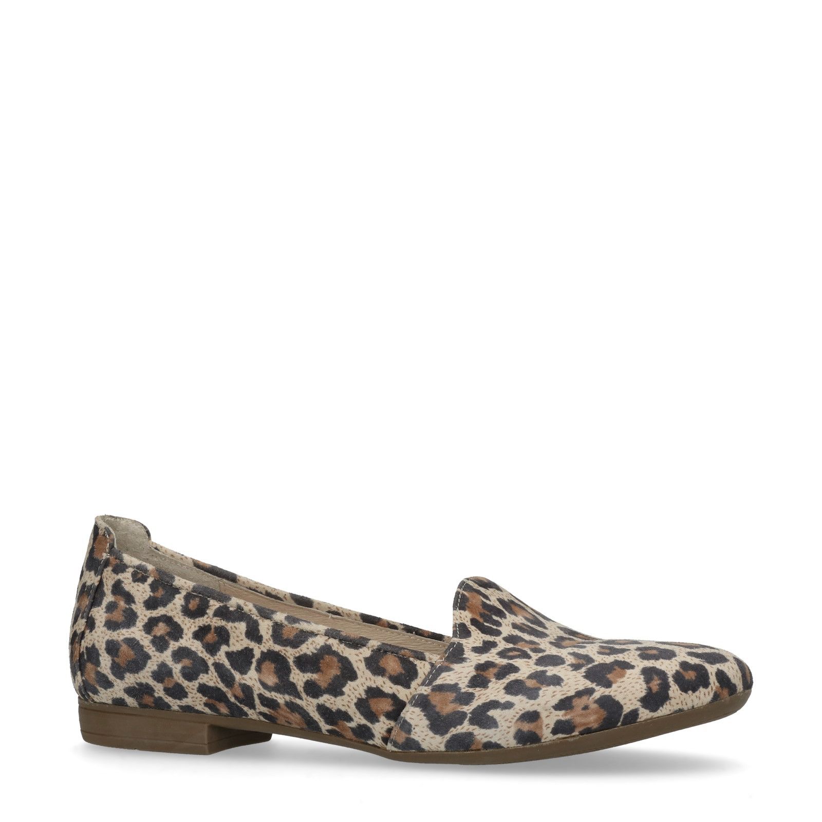 Suède panterprint loafers - Dames | MANFIELD