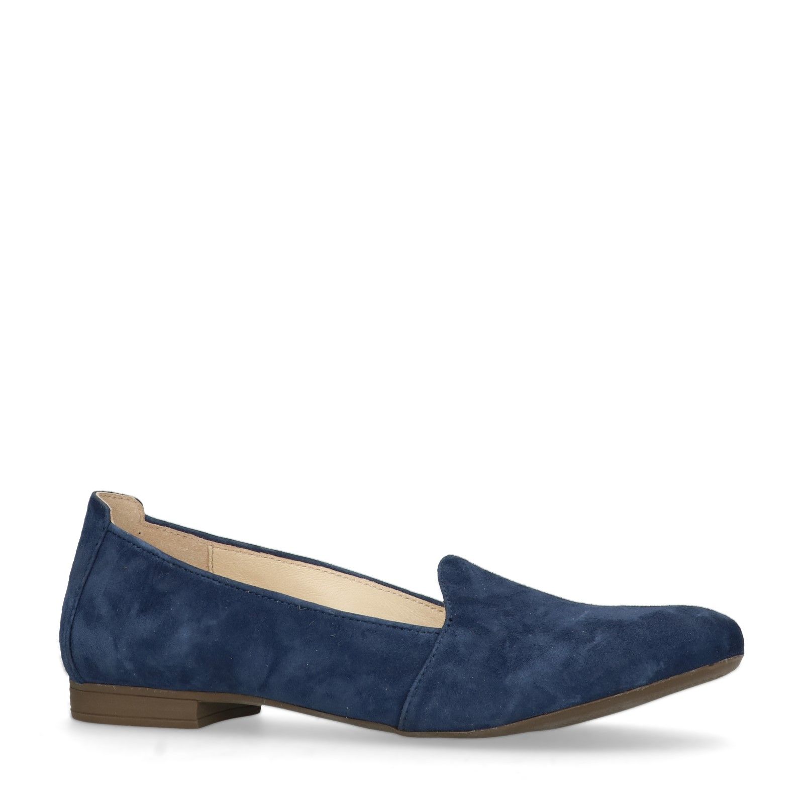 Blauwe suède loafers - Dames | MANFIELD