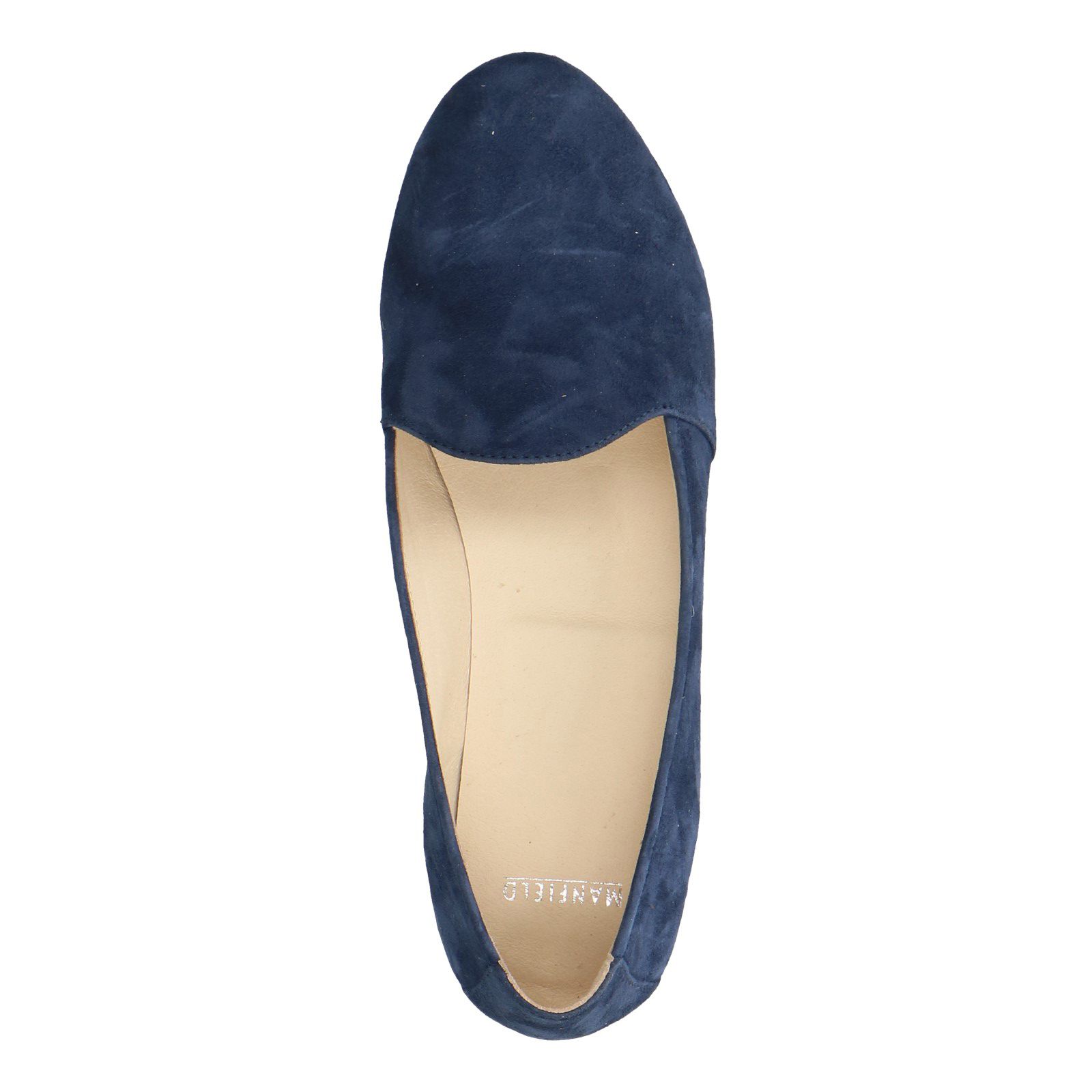 Blauwe suède loafers - Dames | MANFIELD