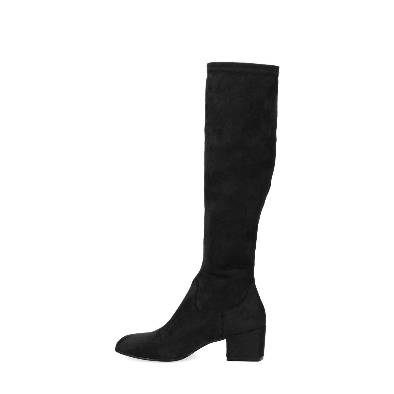 Zwarte hoge laarzen - Dames | MANFIELD