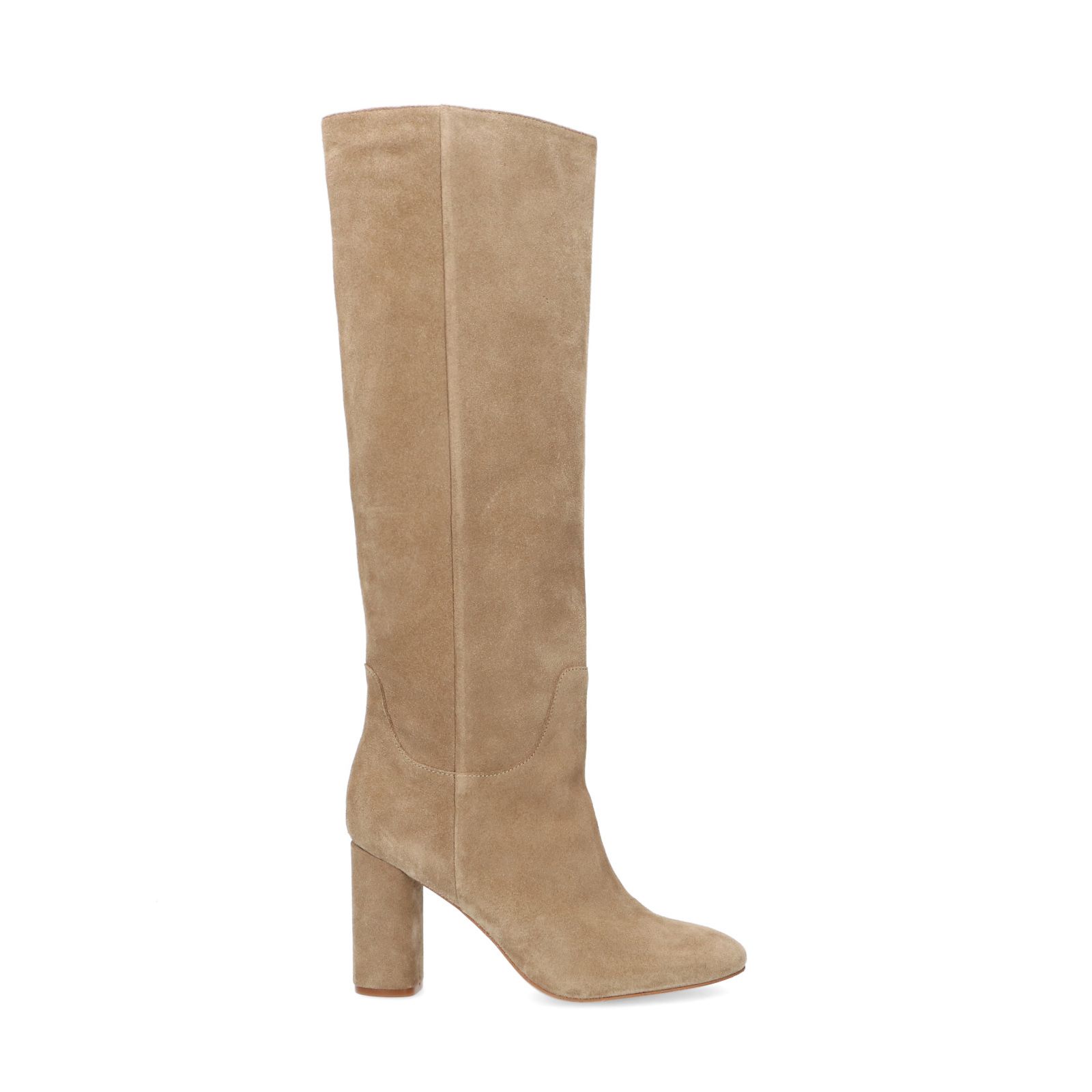 suede laarzen beige