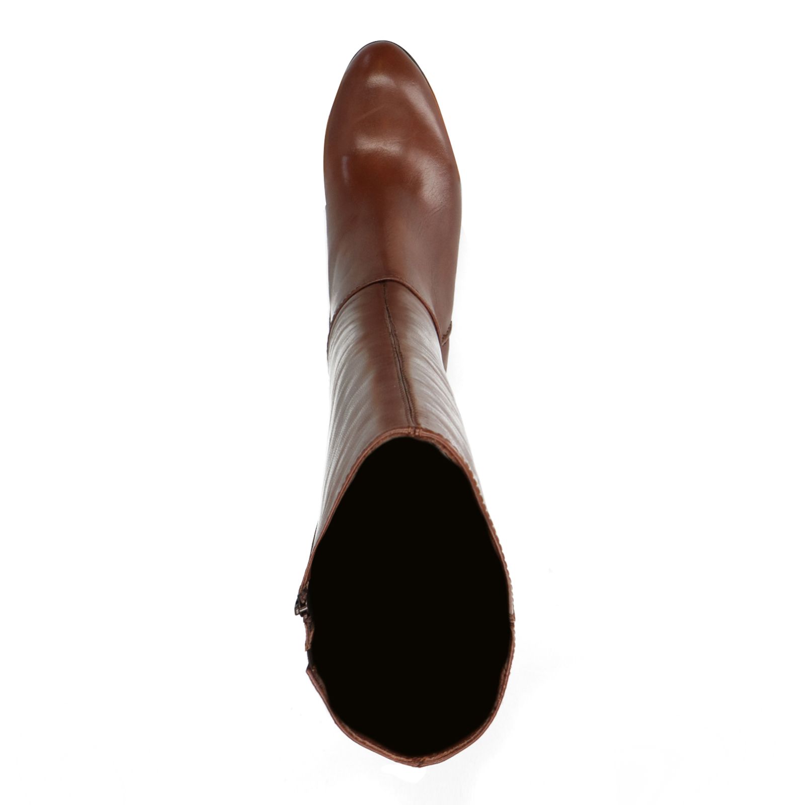 Cognac hoge laarzen met smalle schacht - Dames | MANFIELD