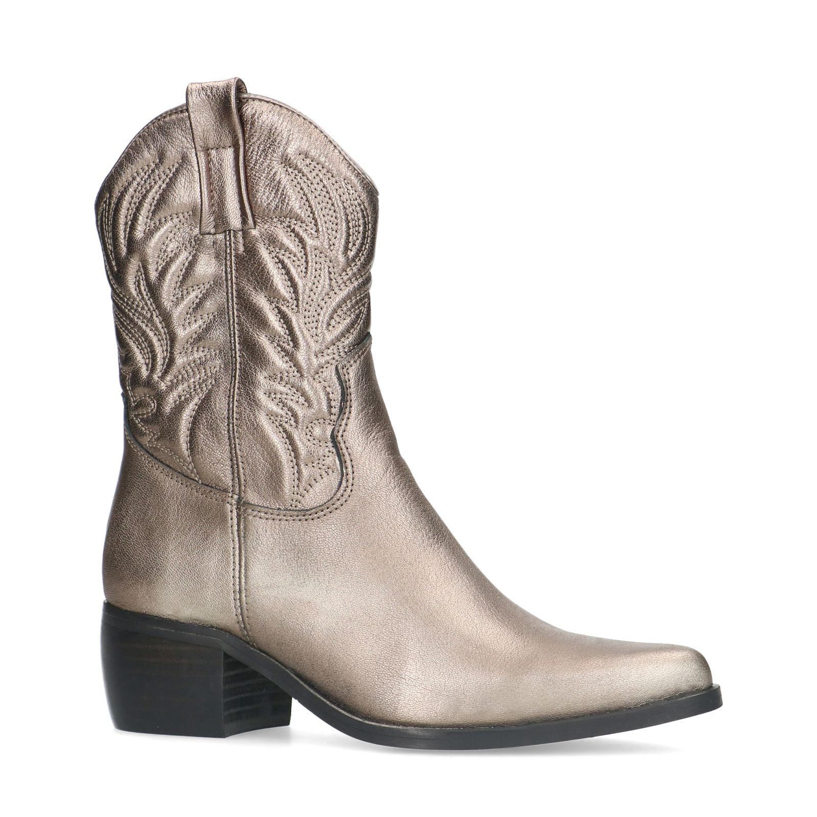 Metallic leren cowboylaarzen - Dames | MANFIELD