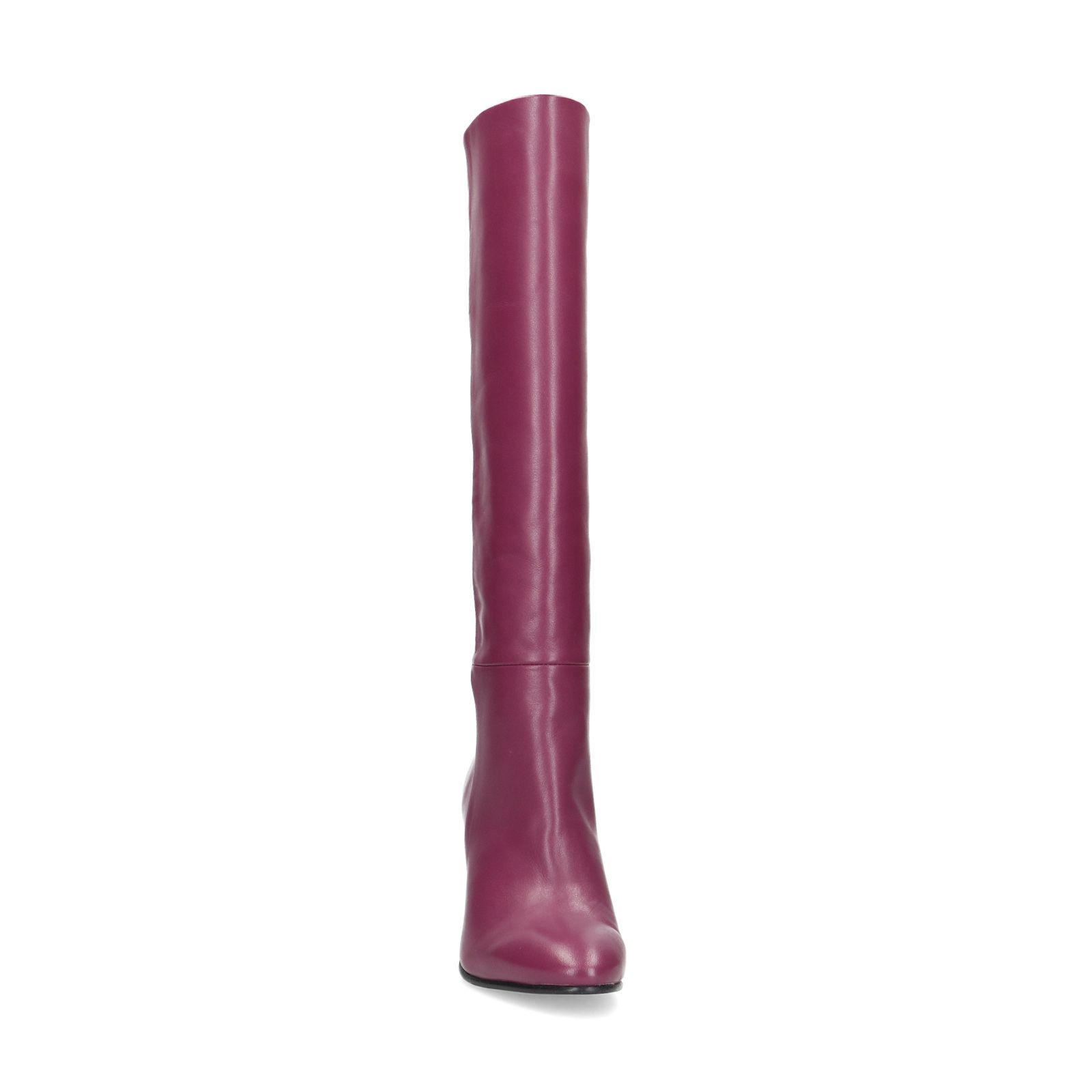 Roze leren hoge laarzen - Dames | MANFIELD