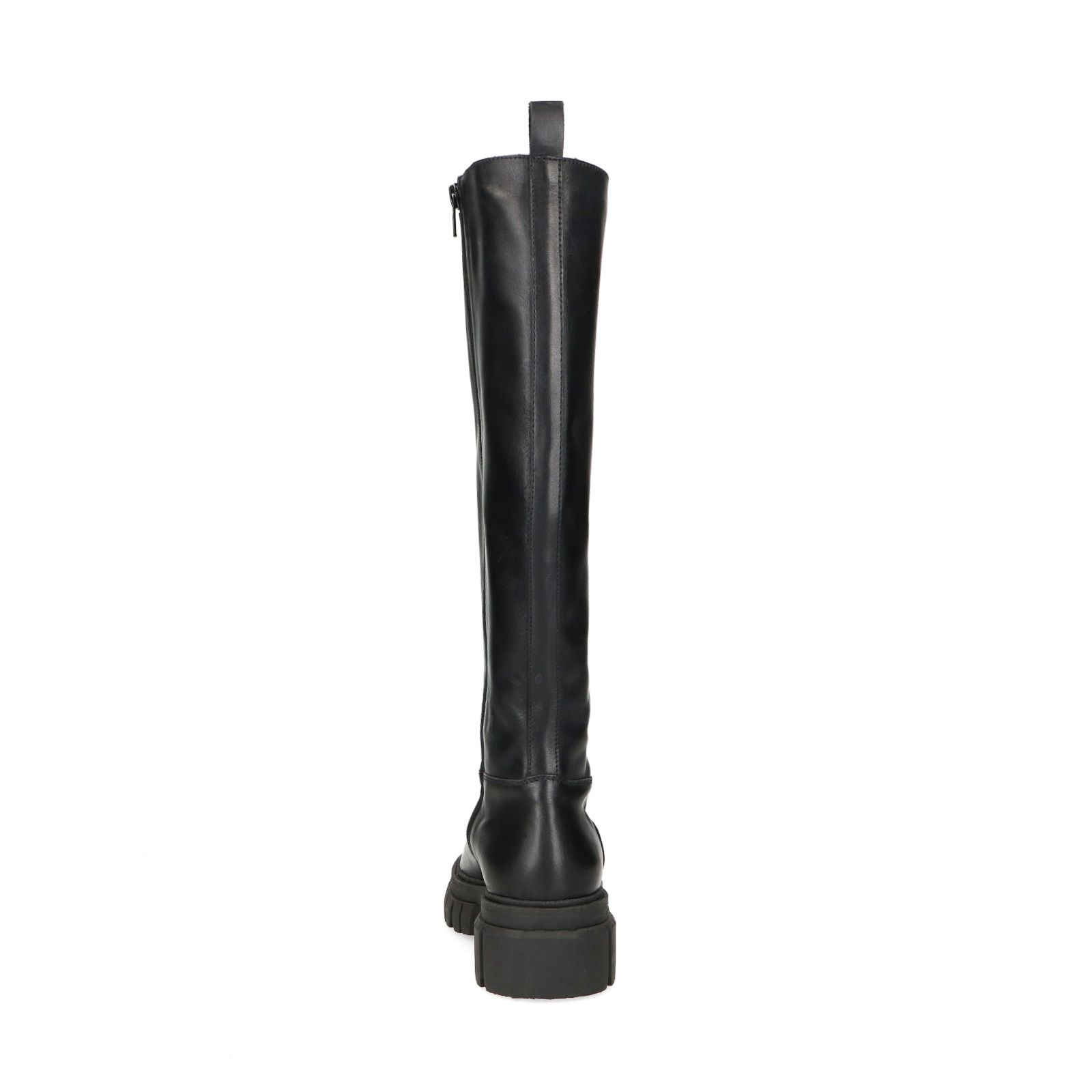 Hoge zwarte laarzen met chunky zool - Dames | MANFIELD