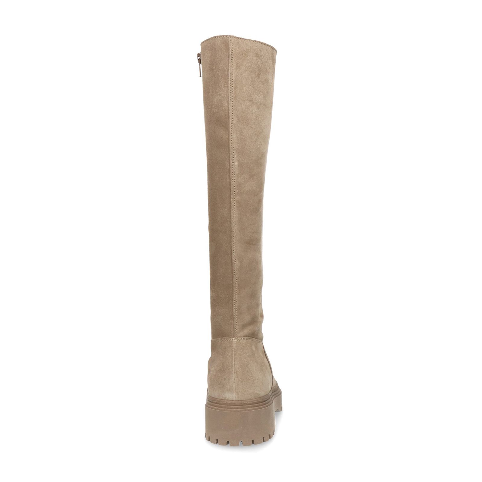 Taupe suède hoge chelsea boots - Dames | MANFIELD