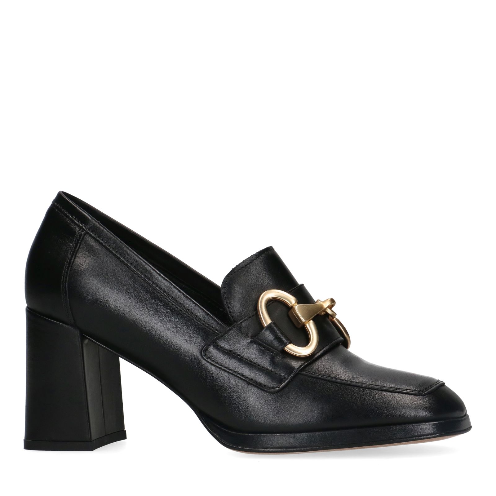 Zwarte leren pumps - Dames | MANFIELD