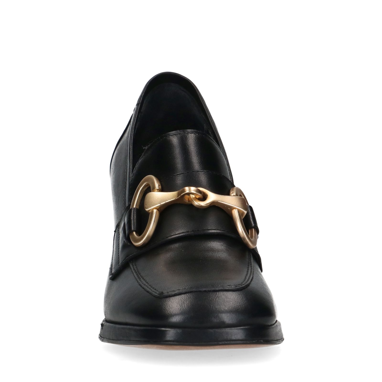 Zwarte leren pumps - Dames | MANFIELD