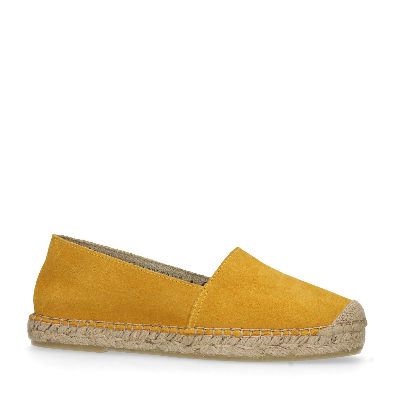 Gele suède espadrilles - Dames | MANFIELD