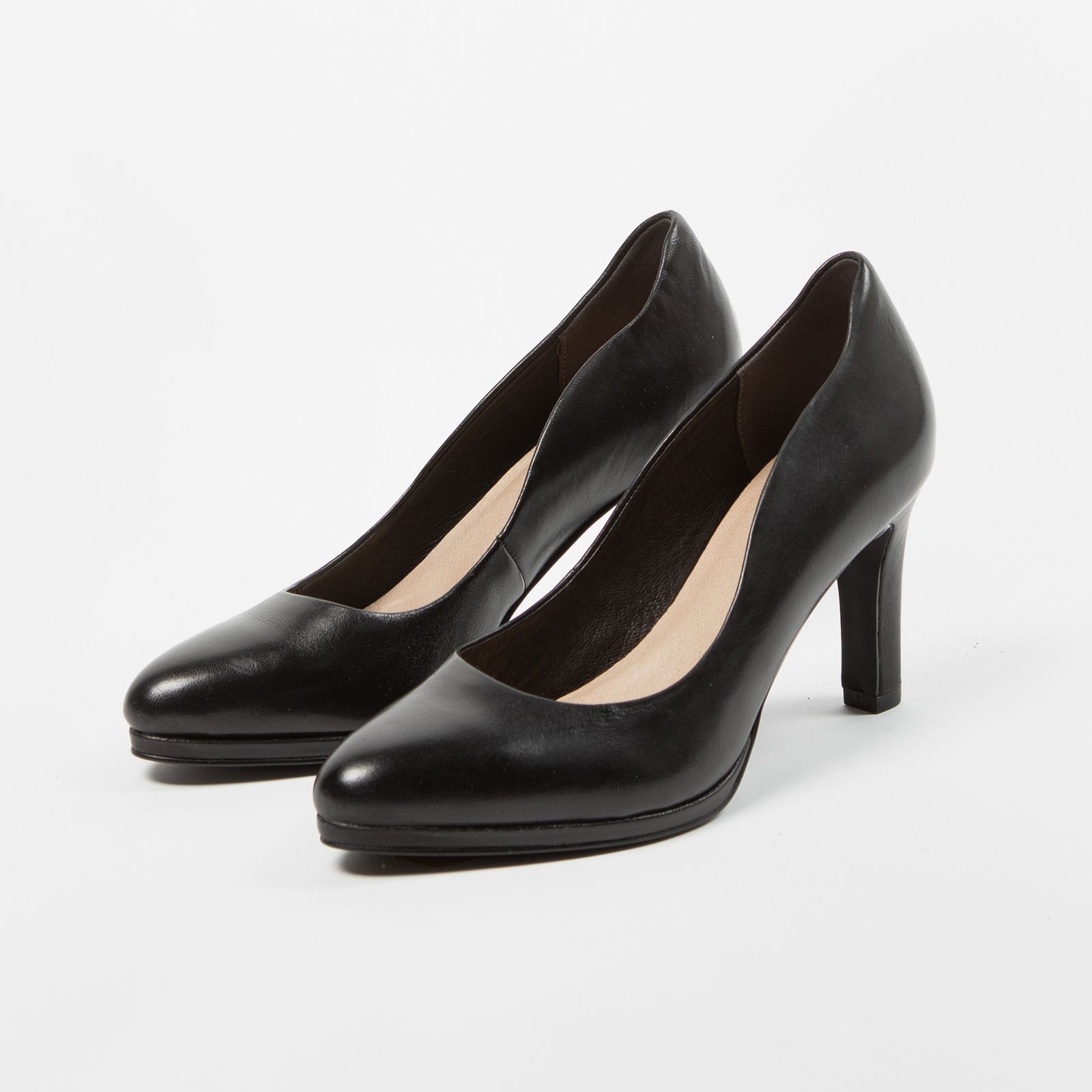 Zwarte best sale leren pumps