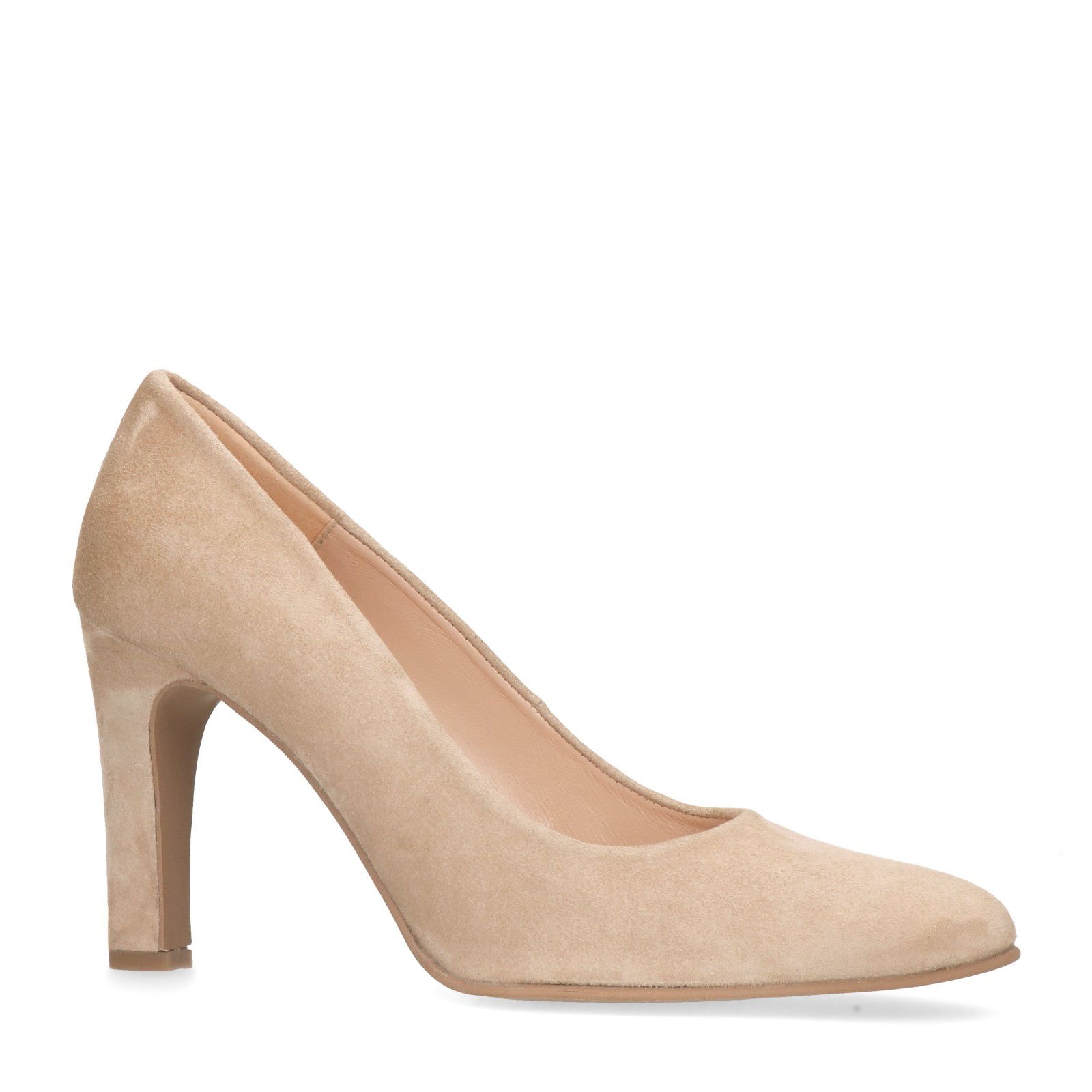 Beige suède pumps - Dames | MANFIELD