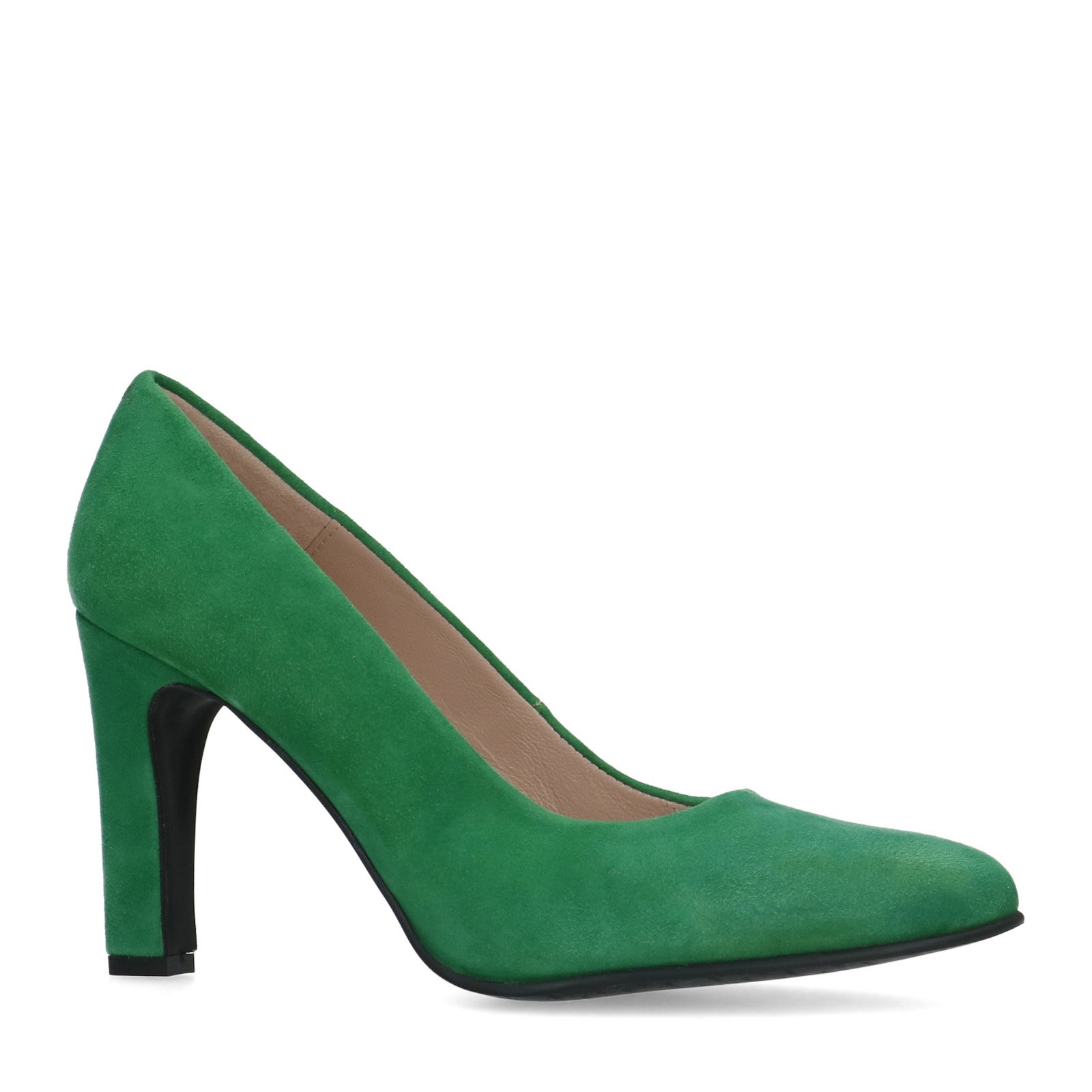 Groene suède pumps - Dames | MANFIELD