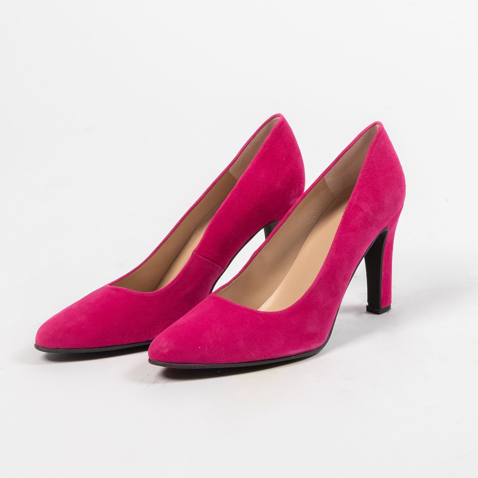 Roze suède pumps - Dames | MANFIELD