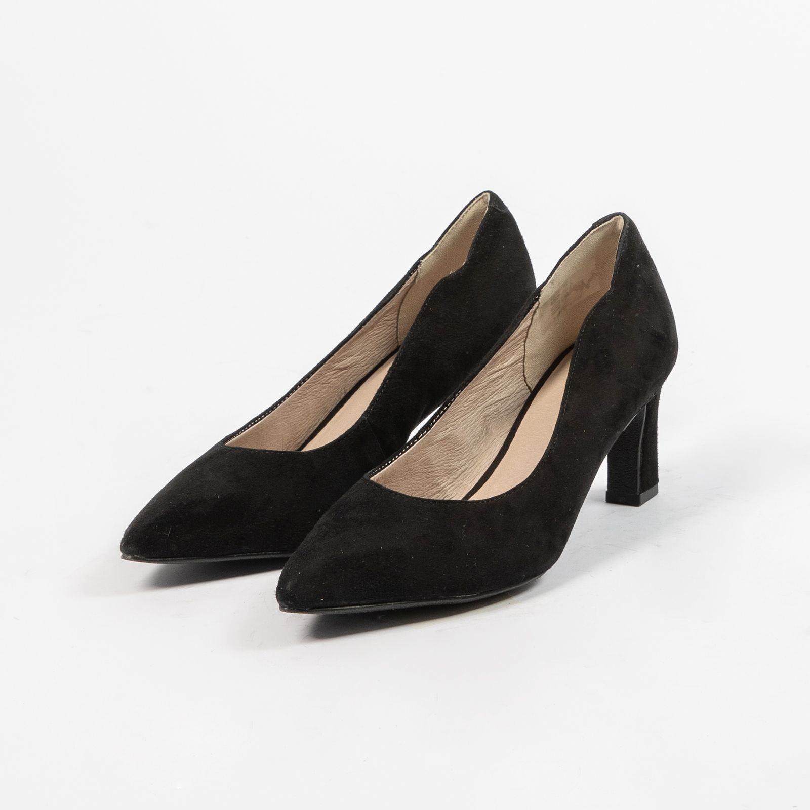 Zwarte suède pumps - Dames | MANFIELD