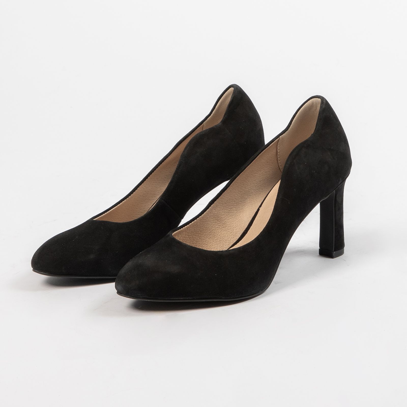 Zwarte suède pumps - Dames | MANFIELD