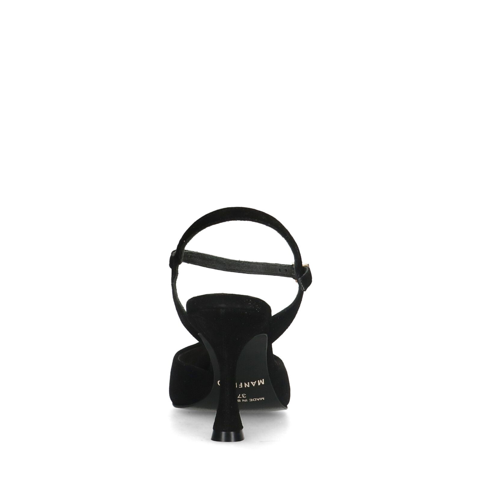 Zwarte suède slingback hakken - Dames | MANFIELD