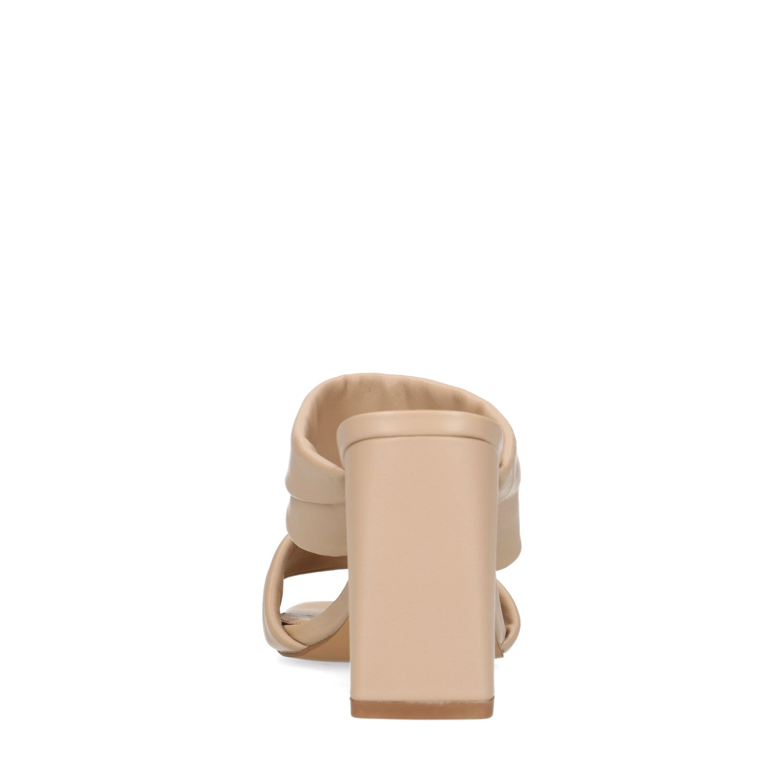 Beige leren muiltjes - Dames | MANFIELD