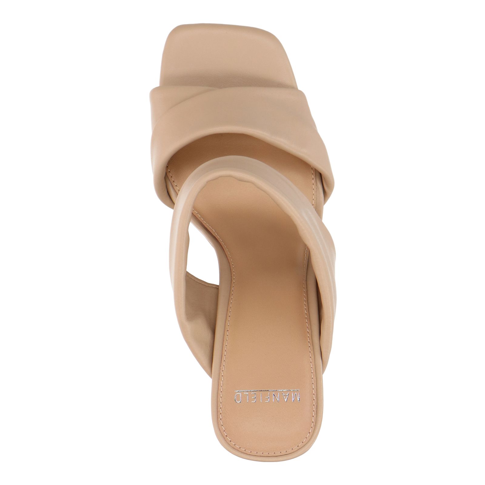 Beige leren muiltjes - Dames | MANFIELD