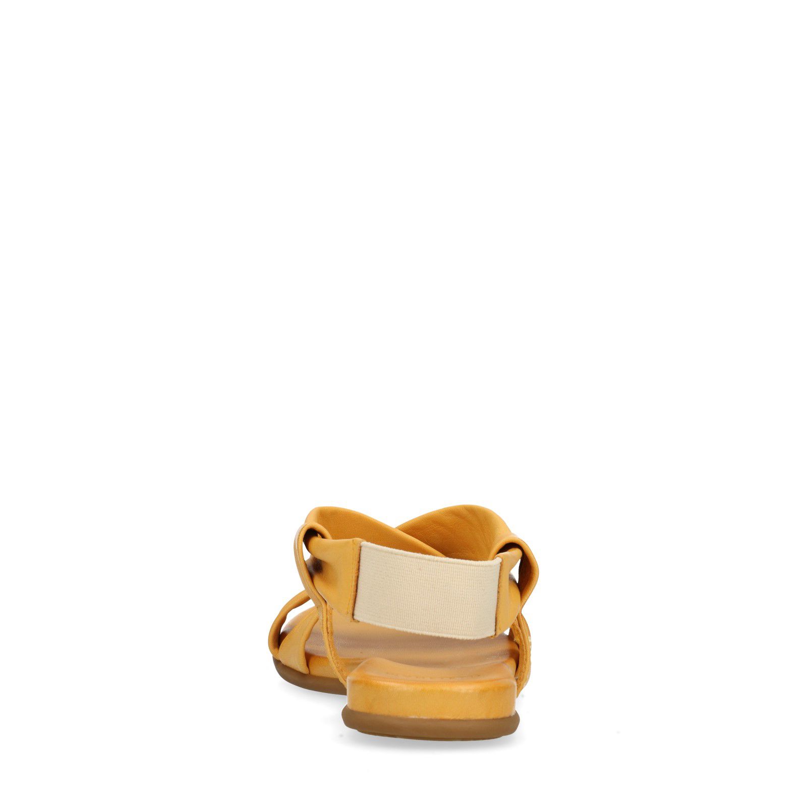 Gele leren sandalen - Dames | MANFIELD