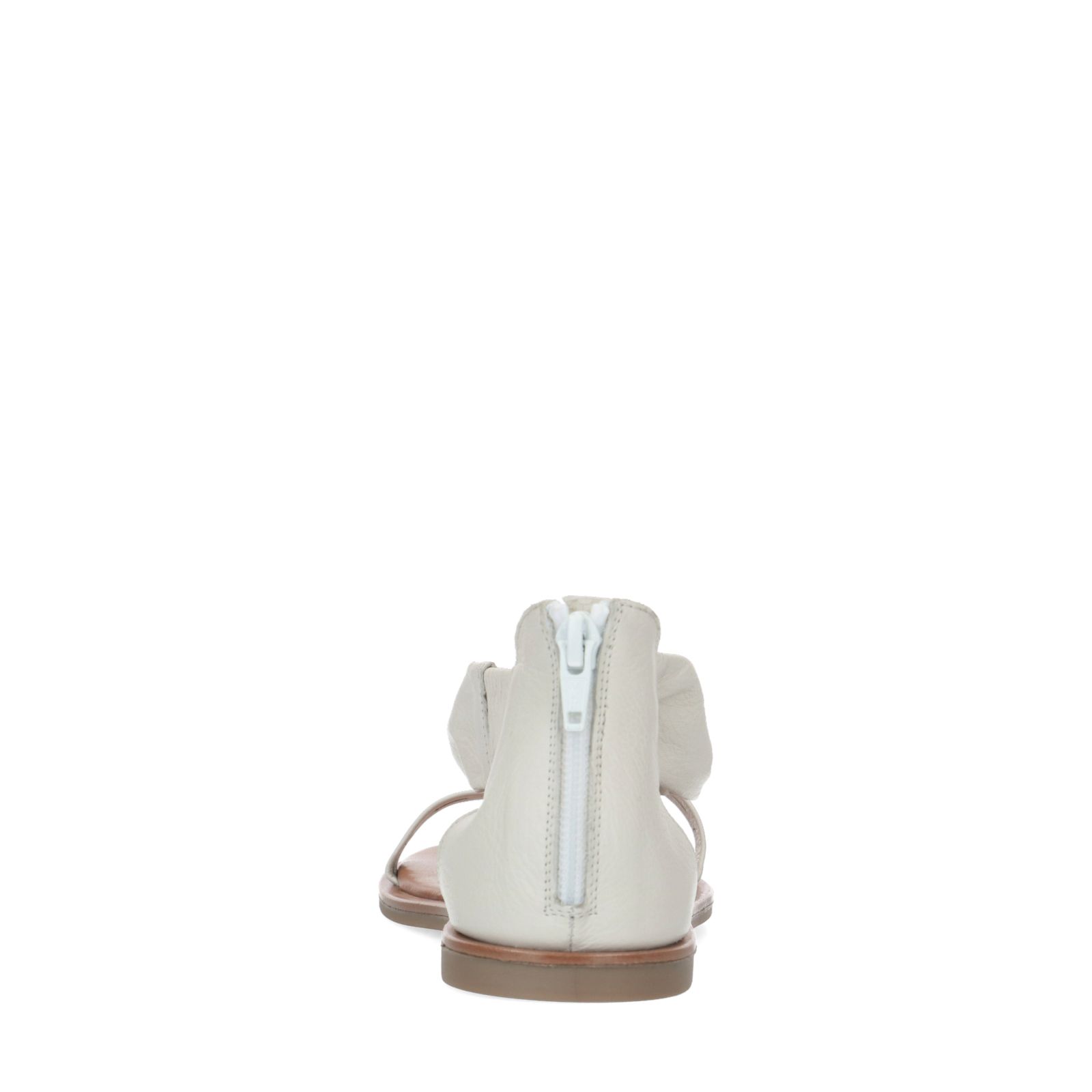 Witte leren sandalen - Dames | MANFIELD