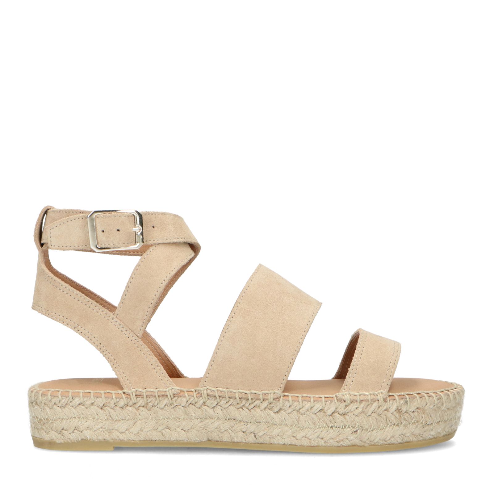 beige sandalen