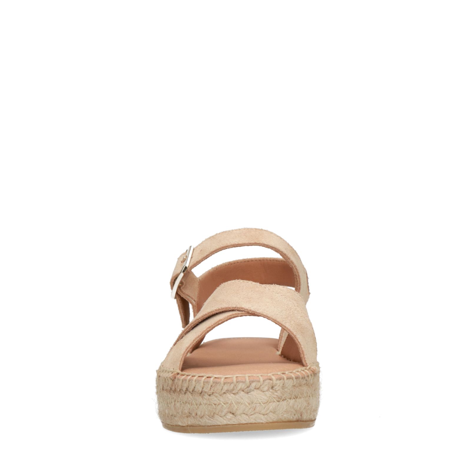 Beige sandalen met suède banden - Dames | MANFIELD