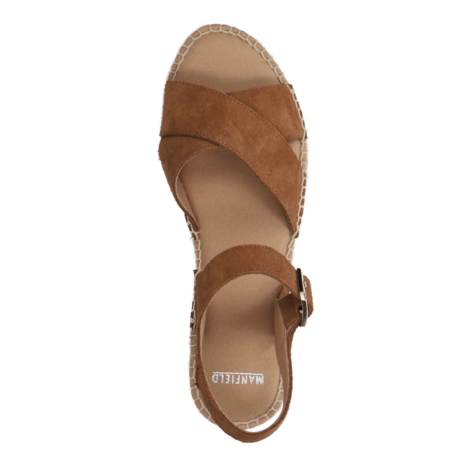 Cognac suède sandalen - Dames | MANFIELD