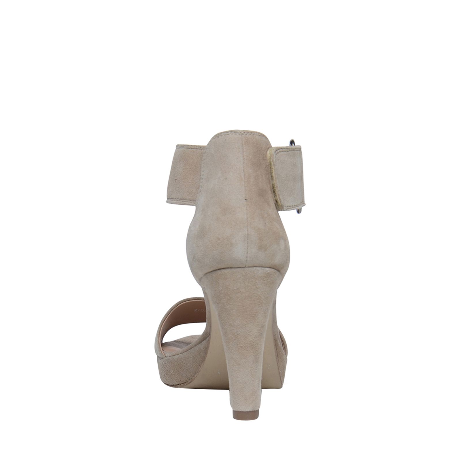 Sandalen met hak en open neus beige - Dames | MANFIELD