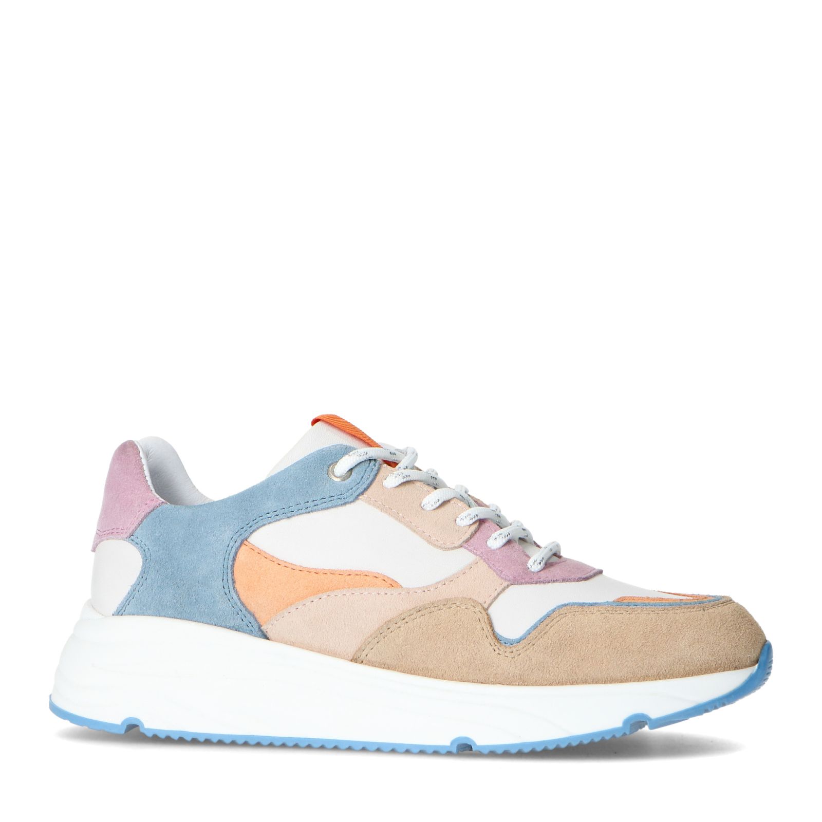 Gekleurde suède dad sneakers - Dames | MANFIELD