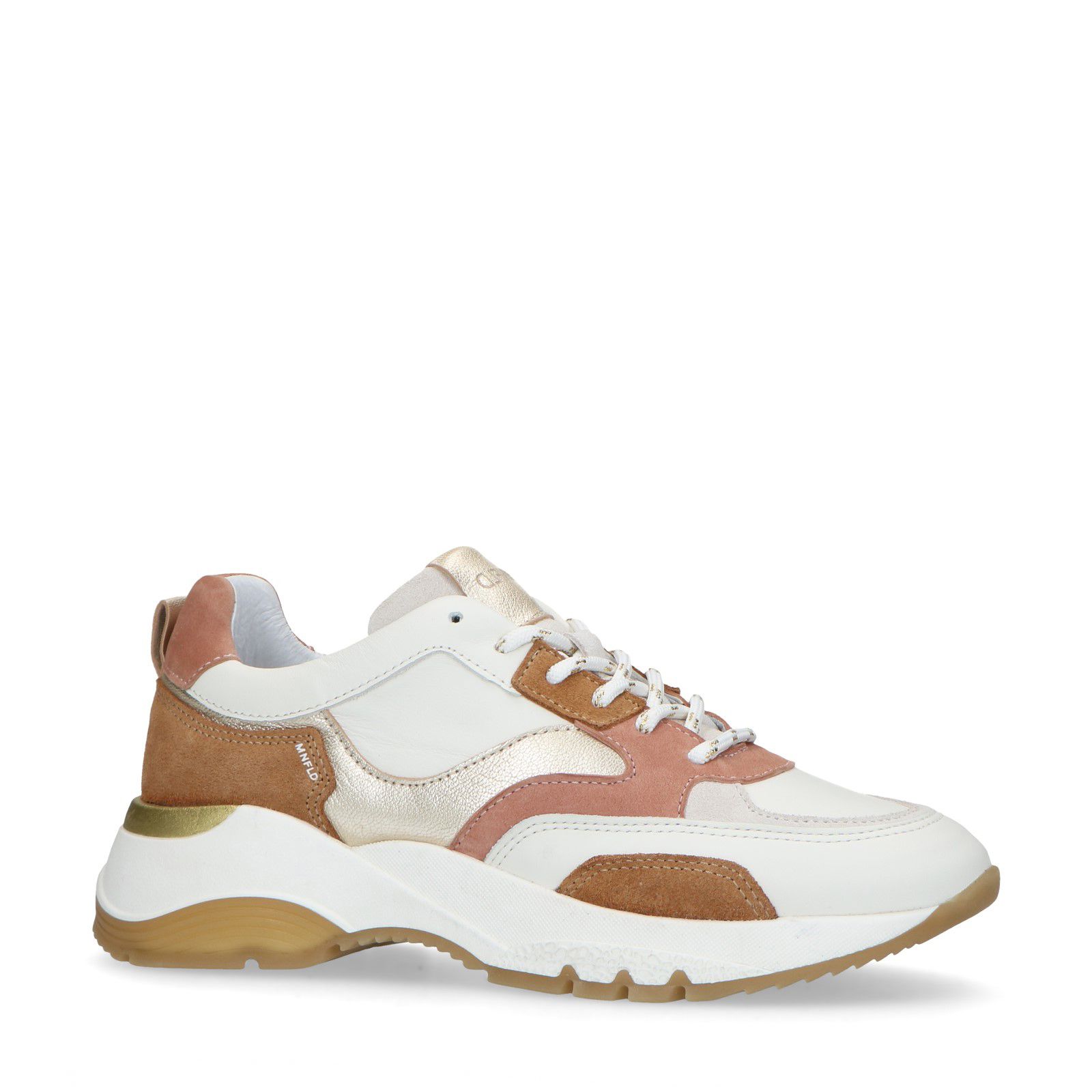 Roze dad sneakers met details - Dames | MANFIELD