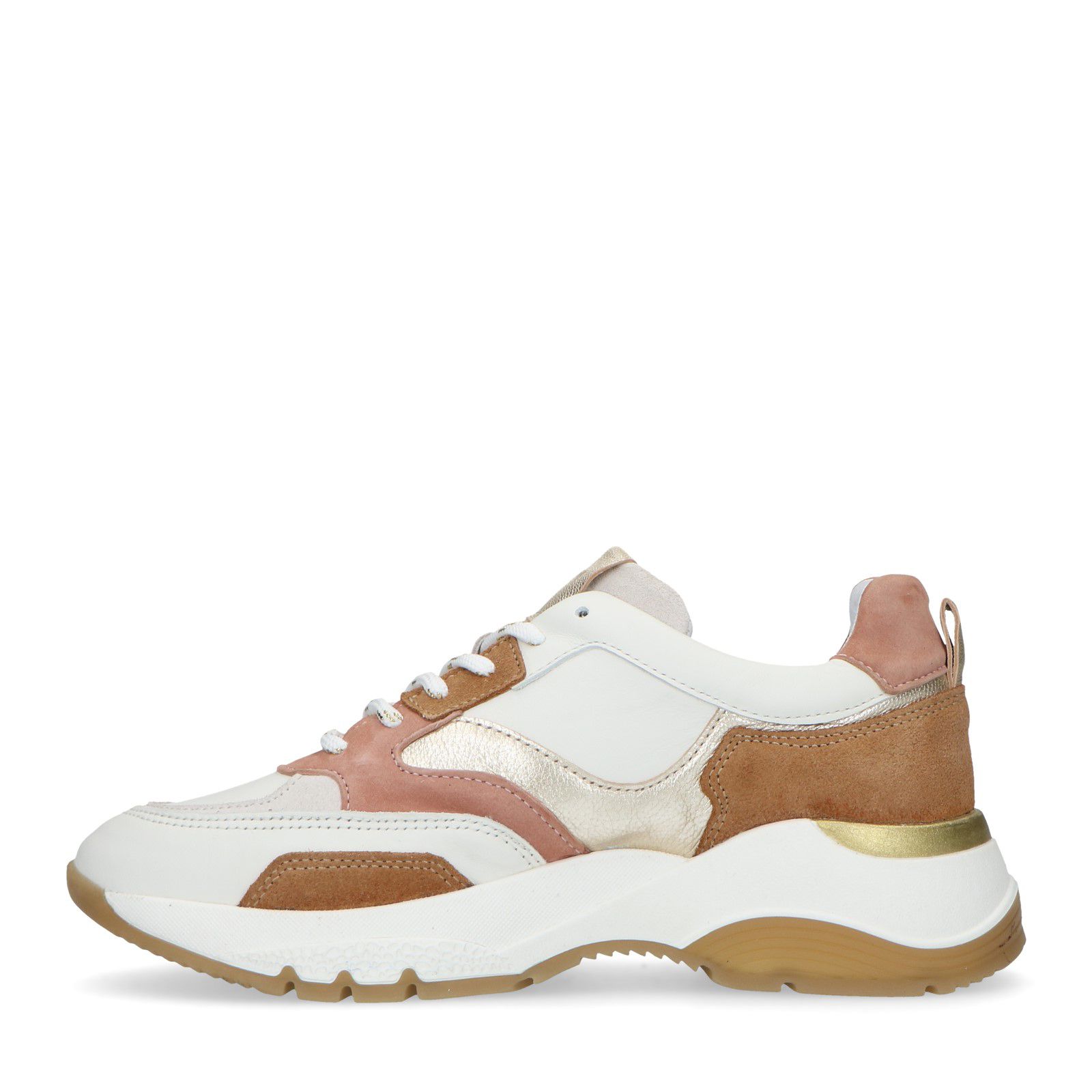 Roze dad sneakers met details - Dames | MANFIELD