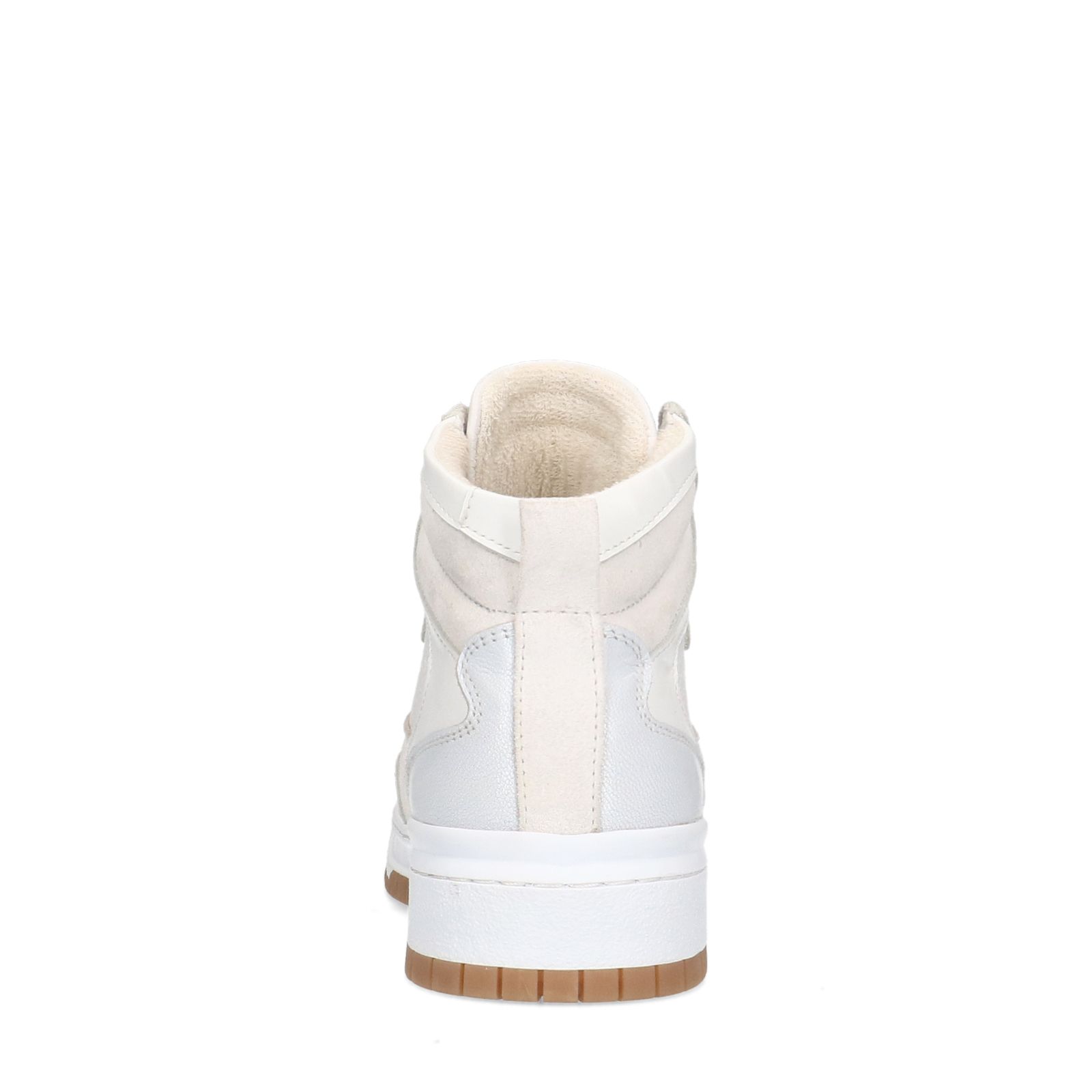 Witte leren hoge online sneakers dames