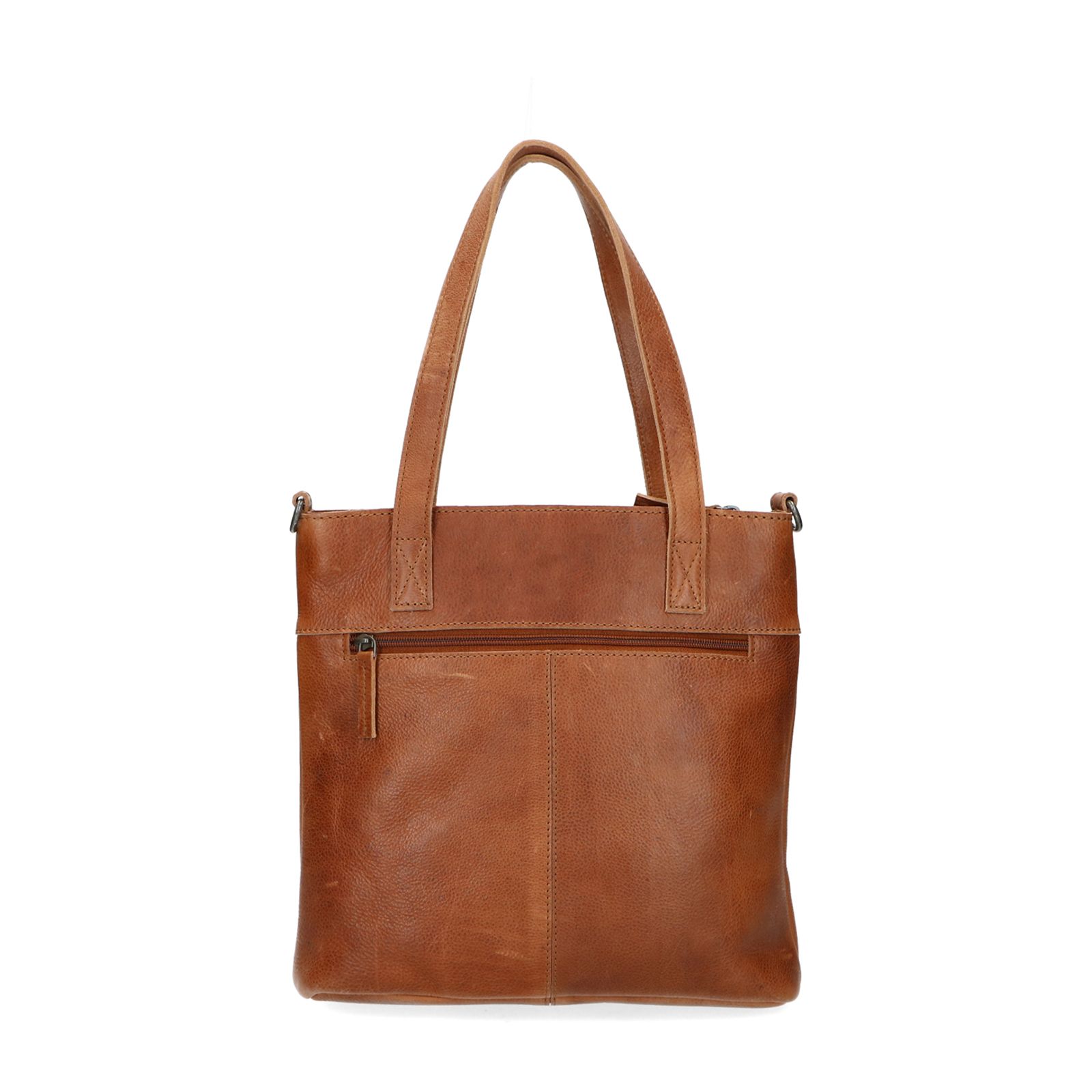 Leren discount tas cognac