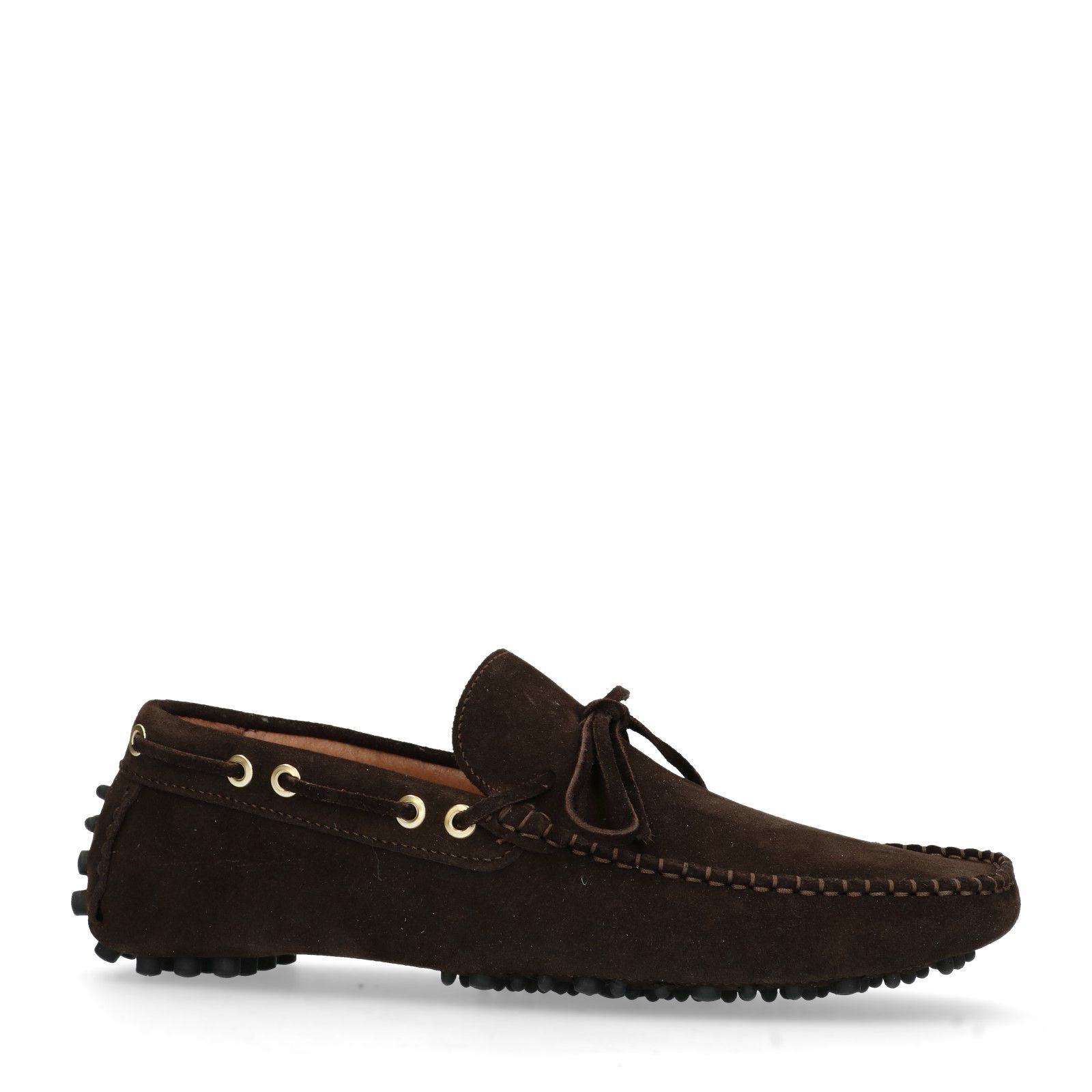 Bruine suède mocassins - Heren | MANFIELD