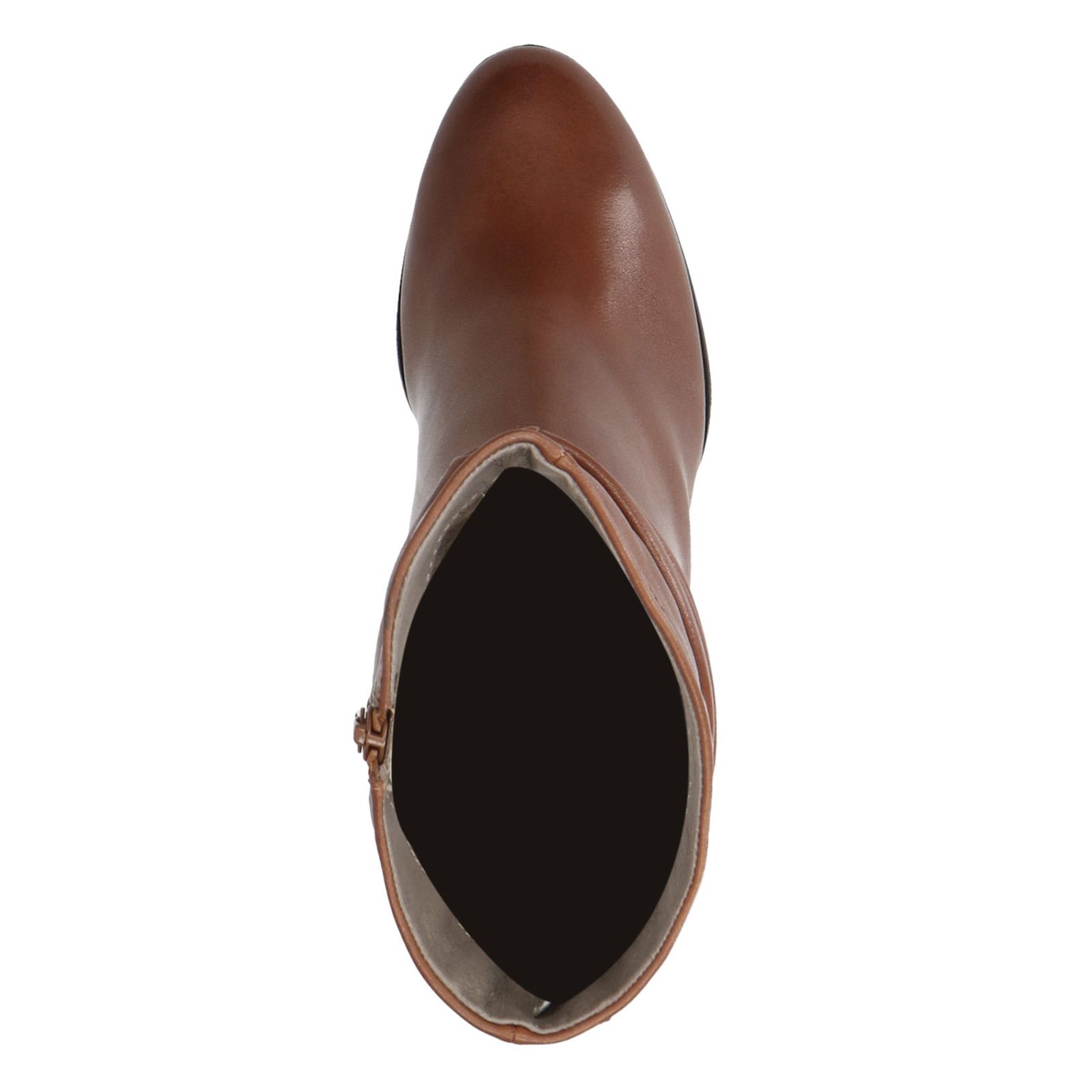 Cognac laarzen met hak - Dames | MANFIELD