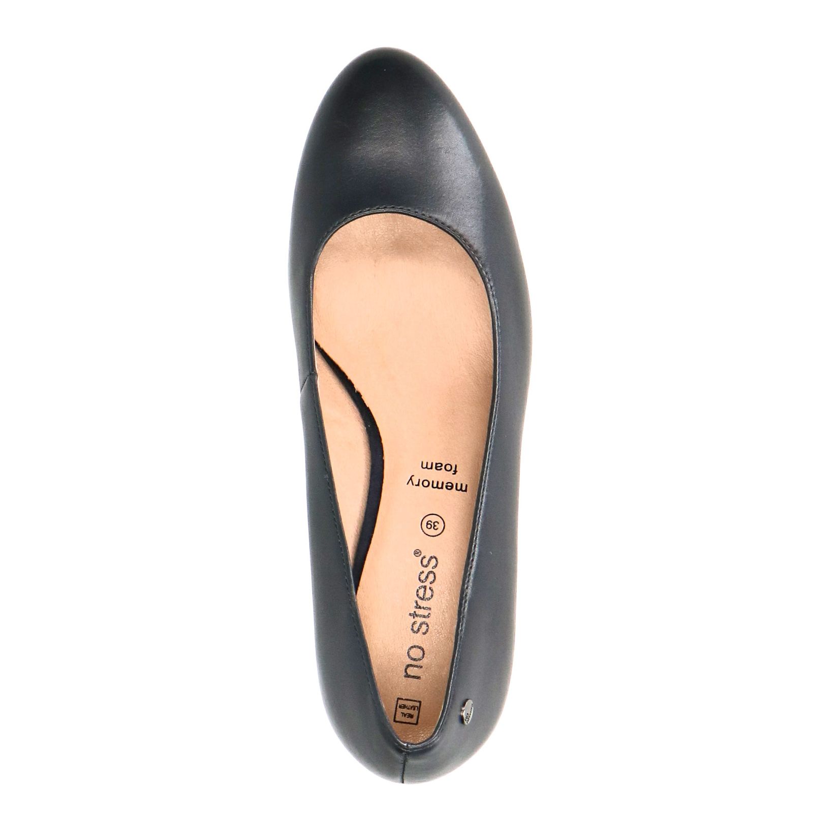 Donkerblauwe leren pumps - Dames | MANFIELD