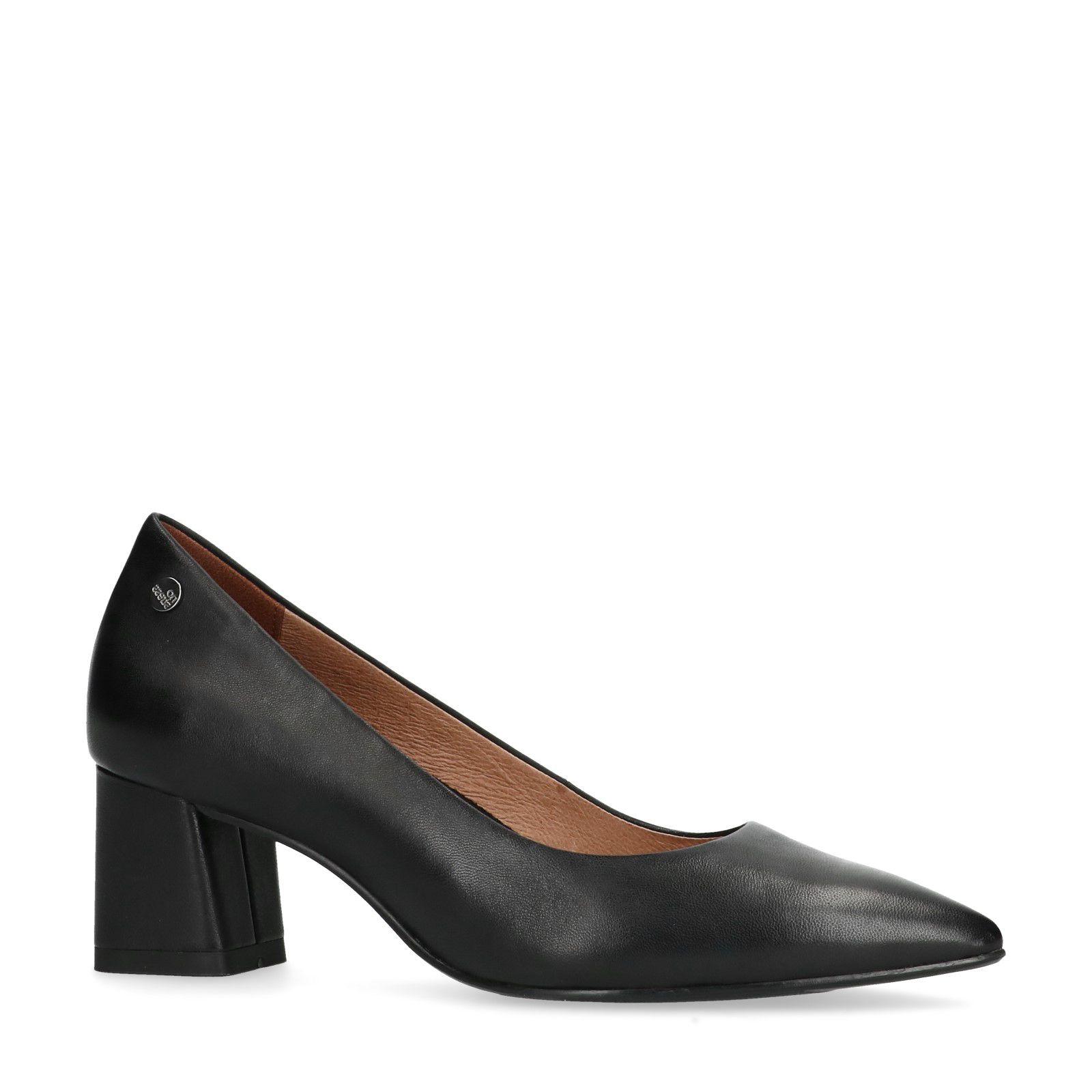 Lak pumps met blokhak in hoogglans - Fashionunderground