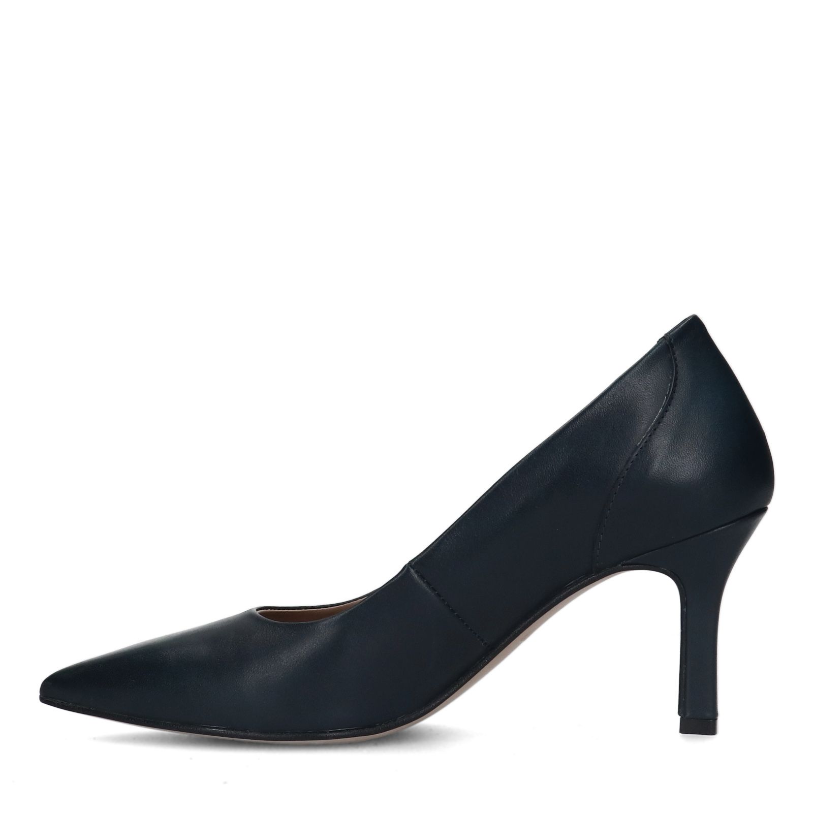 Zwarte leren gesloten pumps - Dames | MANFIELD