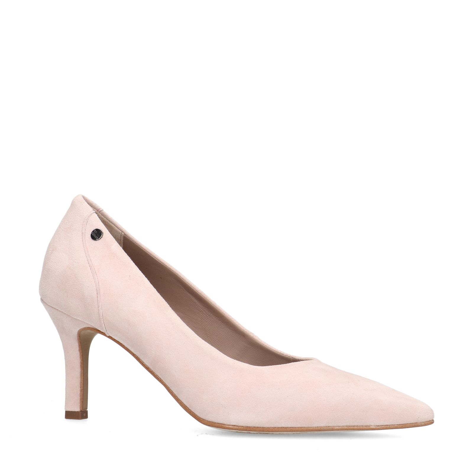 Lichtroze suède pumps - Dames | MANFIELD