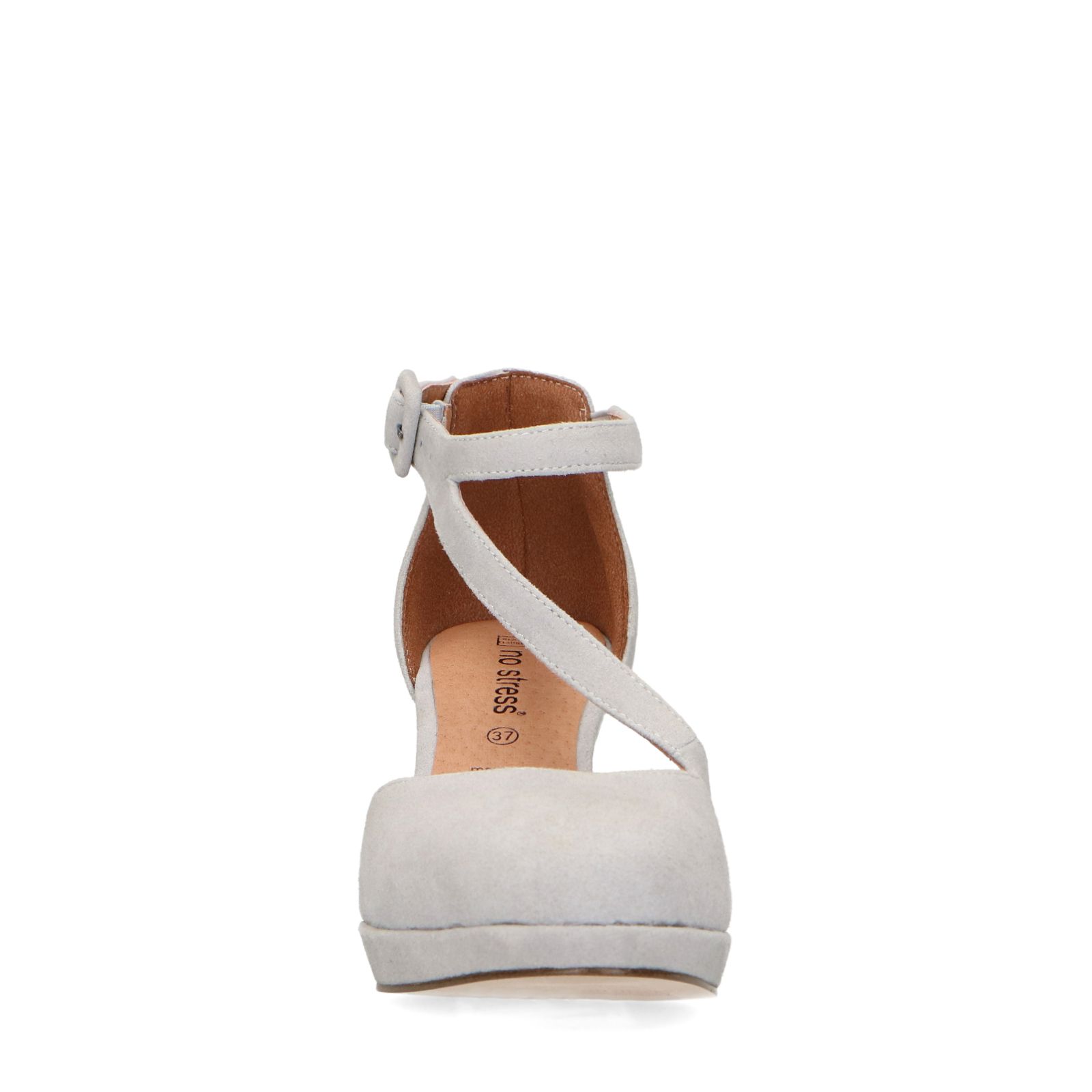 Lichtblauwe suède pumps - Dames | MANFIELD