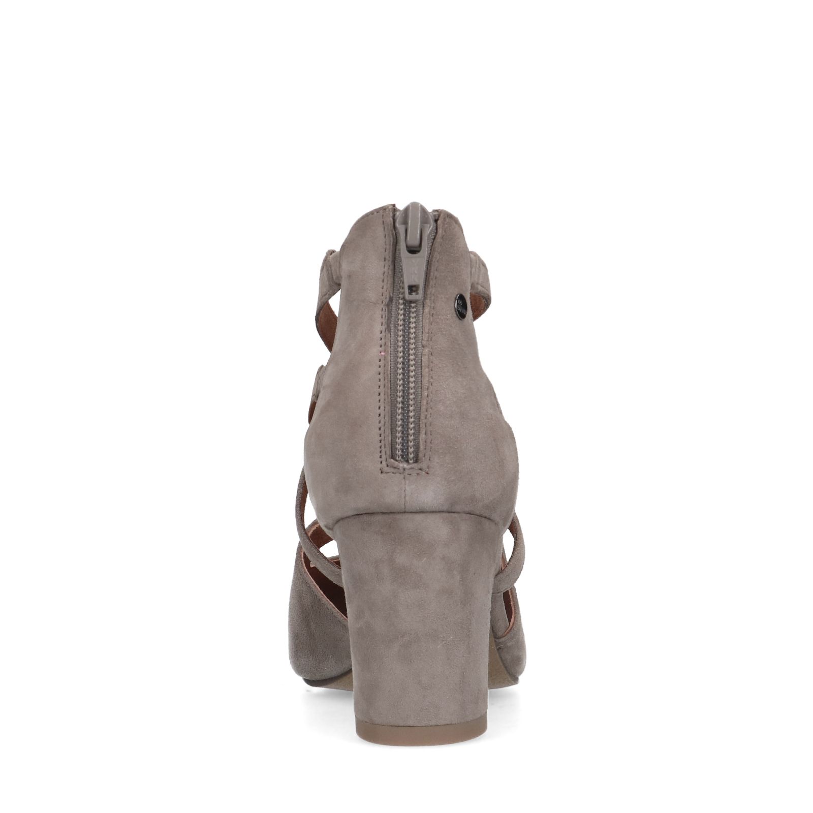 Grijze suède pumps met ritssluiting - Dames | MANFIELD