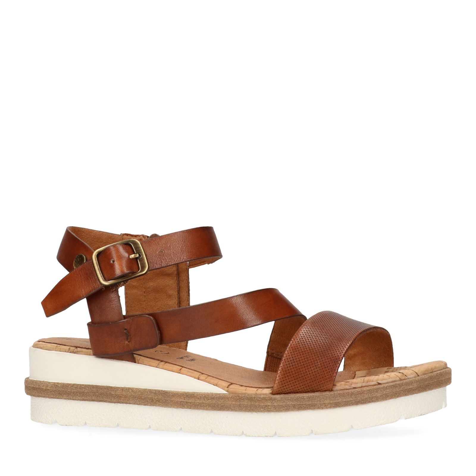 Sleehak Sandalen DamesManfield Cognac Sleehak Cognac Sandalen 3Aqc45RjL