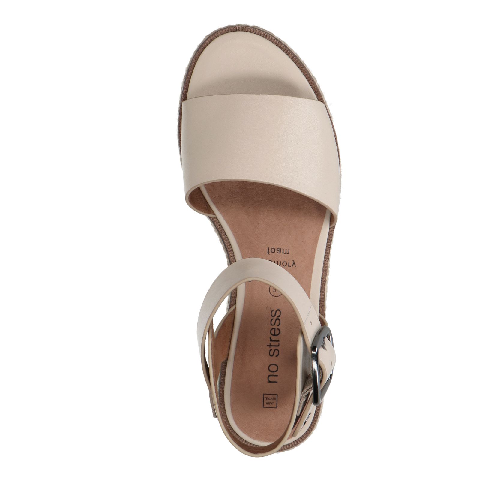 Off white leren sandalen - Dames | MANFIELD