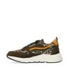 Groene sneakers met panterprint