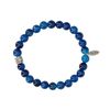 REHAB Agate Natural donkerblauwe armband