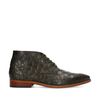 REHAB Barry Croco donkergroene veterschoenen