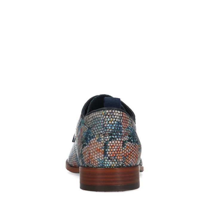 REHAB Fred Chaussures à lacets lizard - bleu