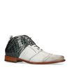 REHAB Kurt II Croco Verniz Boots à lacets - gris